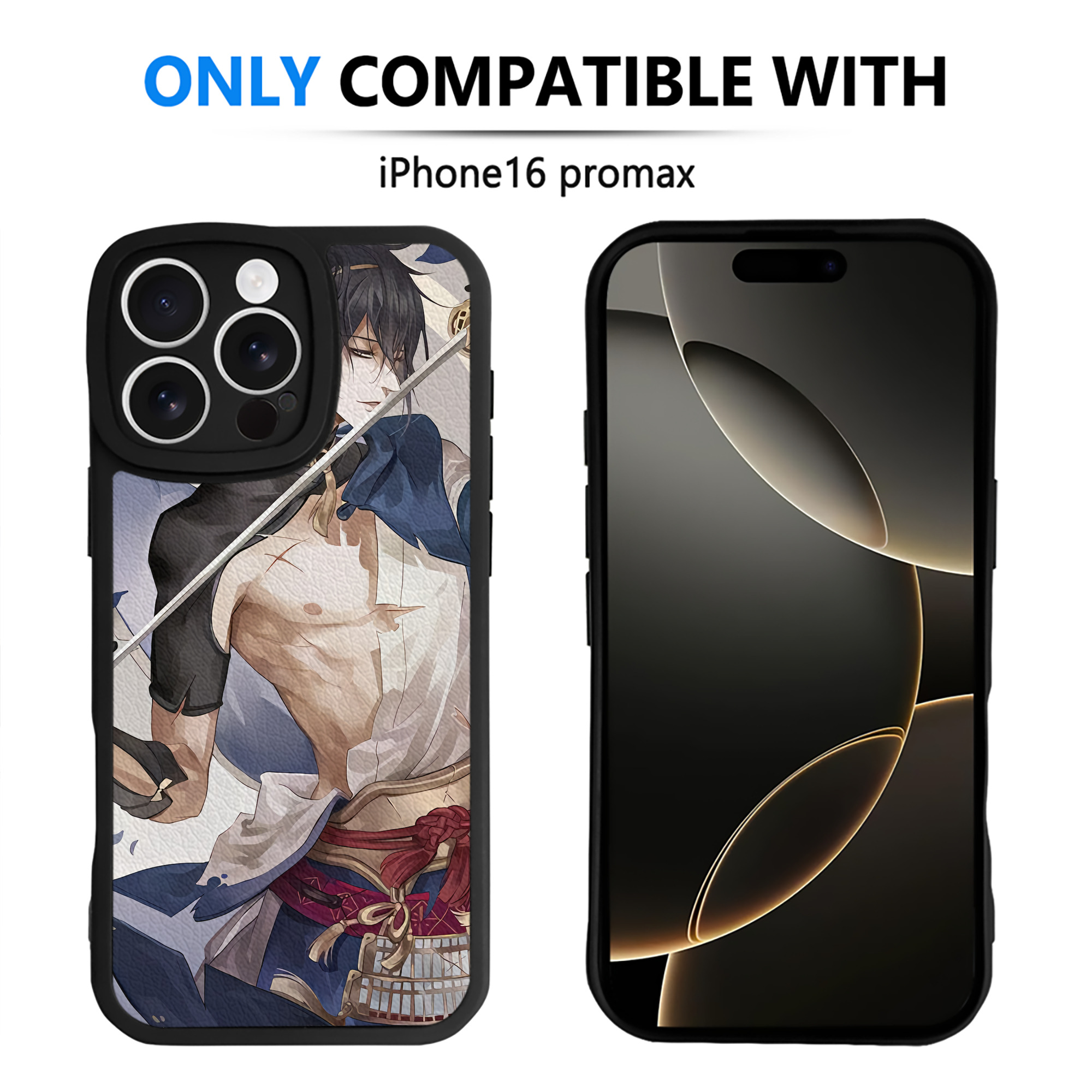（画像用） 刀剣乱舞 Touken Ranbu 【iPhone 16シリーズ対応】シリコンスマホケース（レザー調） 材質：シリコン